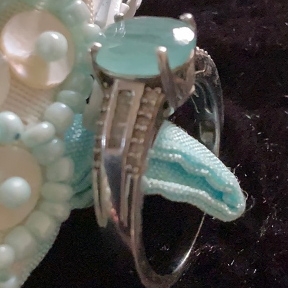Grandidierite Ring Sz 8 - Picture 4 of 5
